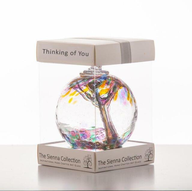 Thinking Of You Sentiment Present Ornament Handmade Home Gift Sienna