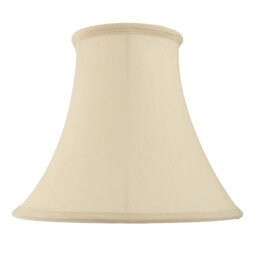 "Lampshade Cream 12"" Bell Carrie Ivory Cotton Mix Fabric 310mm Endon"