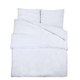 Duvet Cover Set White 200x200 Cm Light-weight Microfiber Quilt Vidaxl