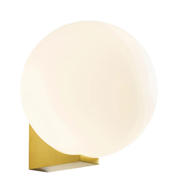 Bathroom Light Brass Thiva Wall Satin Opal Glass Ip44 Spa