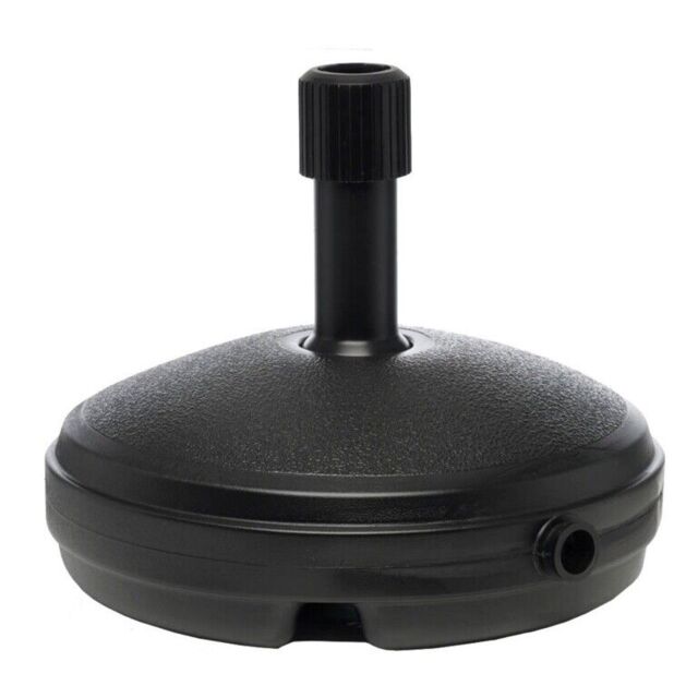 Ward Black Plastic Garden Parasol Base Holder 33cm Round Holder 7