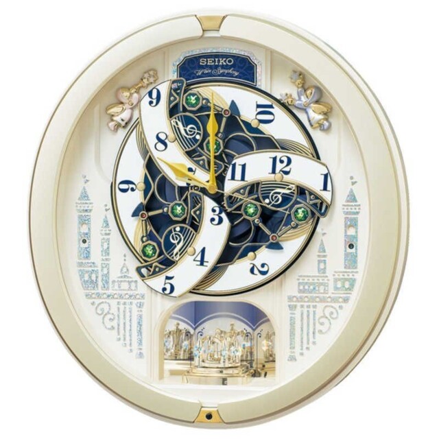 Seiko Re579s Analog Wall Clock Kaleidoscope 18 Melody In Motion Song