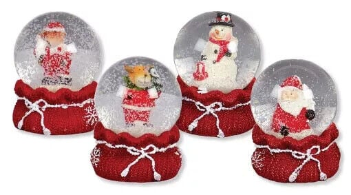 Christmas Snowglobe - Premier 45mm Waterglobe - Xmas Sack Base Brand