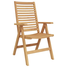 Garden Chair Brown Solid Teak Wood Garden Seating Outdoor Chair