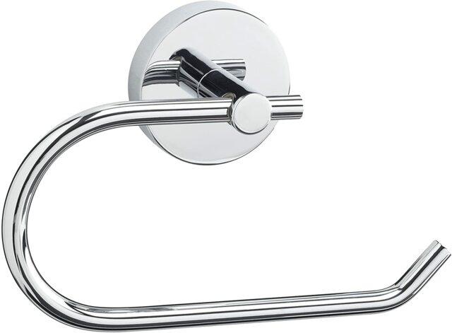 Croydex Flexi-fix Chrome Toilet Roll Holder/towel Ring Accessories -