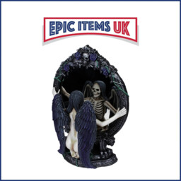 Luna Lakota Fates Reflection Gothic Mirror Female Skeleton Ornament