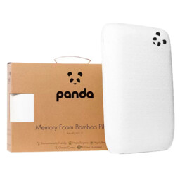 Panda Memory Foam Bamboo White Pillow Tripe Layer Soft Luxury