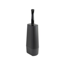 Casabella Hygienic Toilet Bowl Brush With Caddy, Black