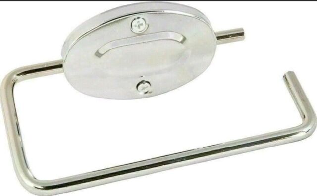 Chrome Wall Mounted Toilet Roll Holder Tissue Paper Roll Dispenser