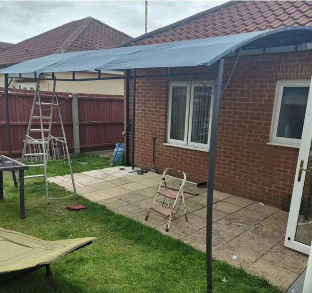 Metal Garden Gazebo Outdoor Patio Sun Shade Shelter Canopy Porch Deck