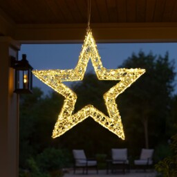 Christmas Led Star Light Decoration Ornament Large Pre-lit Home Xmas