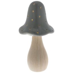 Grey Large Mushroom Glow Lamp Battery Operated