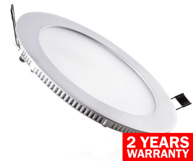 /24w Led Recessed Ceiling Panel Round Ultra Slim Flat Down Light 300mm