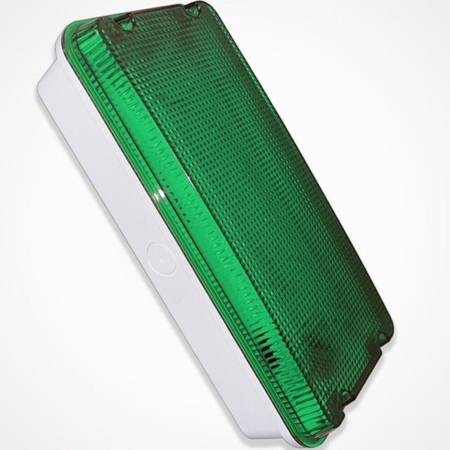 Outdoor Wall Light Led Green Bulkhead 10w Ip65 Commercial Industrial