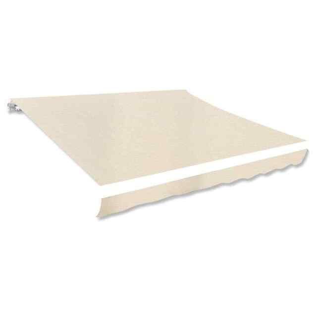 Awning Top Sunshade Canvas Cream 3x2.5m (frame Not Included) Vidaxl
