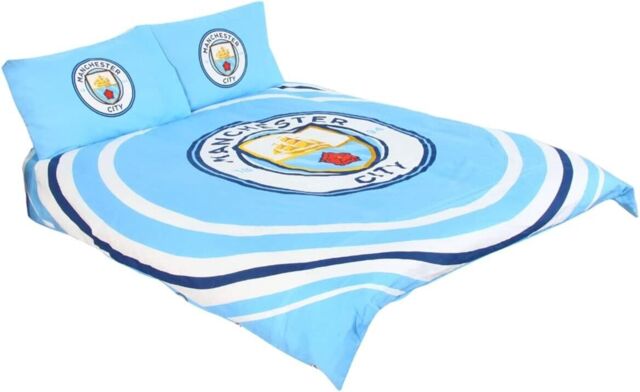 Manchester City Double Duvet Set Two-sided Cover - Pulse Official
