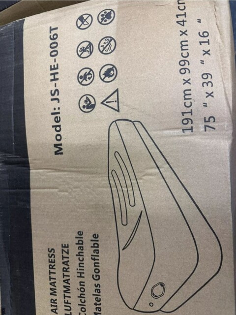 Single Air Mattress High Raised Air Bed For Camping