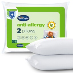 Silentnight Anti Allergy Pillows 2 Pack Medium Soft Support