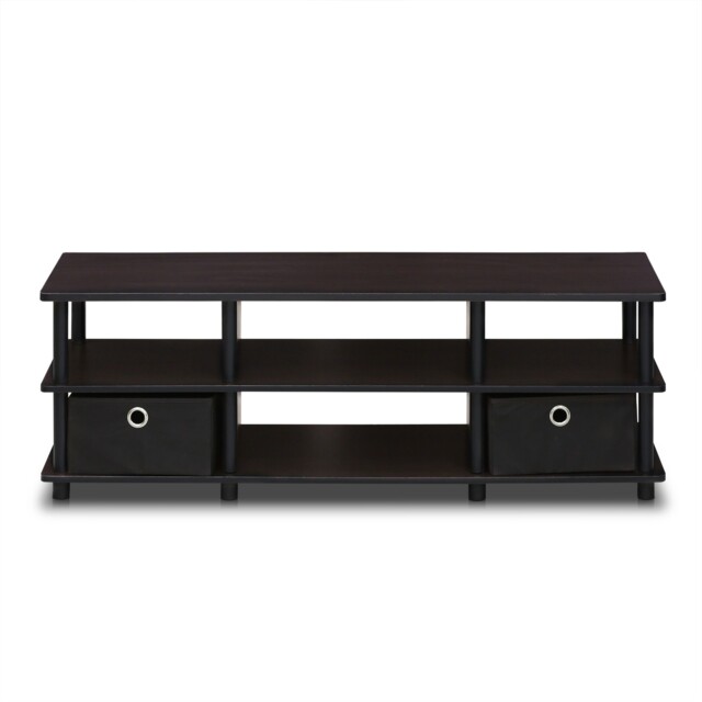Furinno Econ Tv Stand, Entertainment Center With Storage Bins,