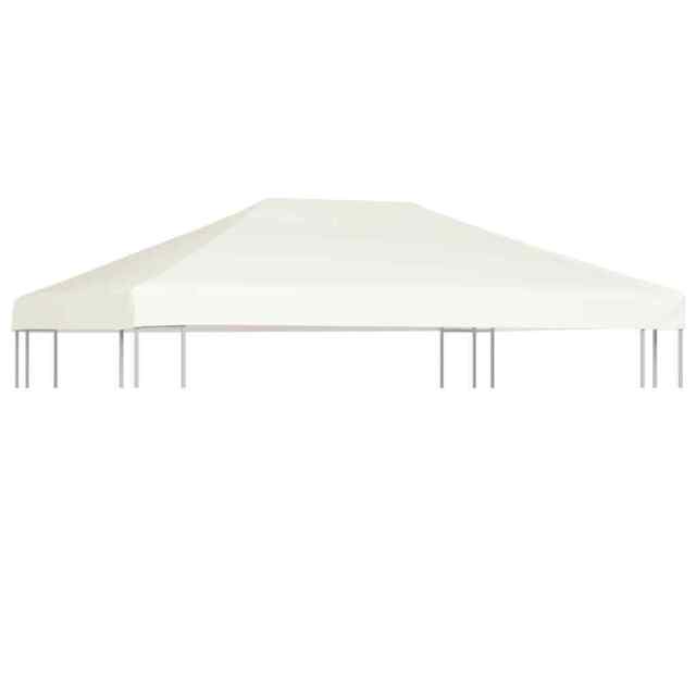 Gazebo Top Cover 310 G/m² 4x3 M Cream White Vidaxl