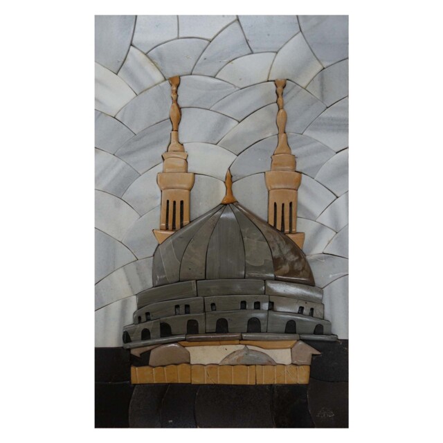 Islamic Mosque Handmade Stone Picture Innocent Wall Decor