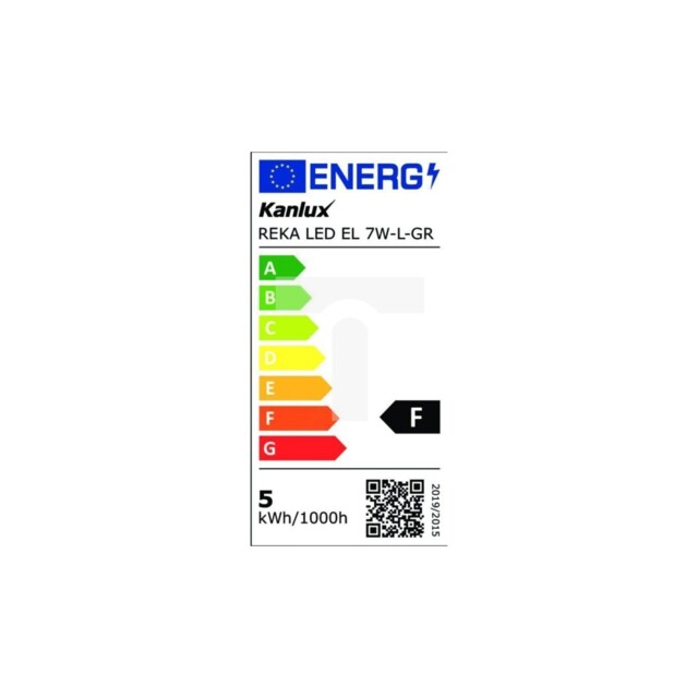 Reka Led Facade Light El 7w-l-gr Black 28990