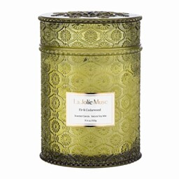 Muse Starlit Golden Fir Scented Candle, Christmas Candles For Home