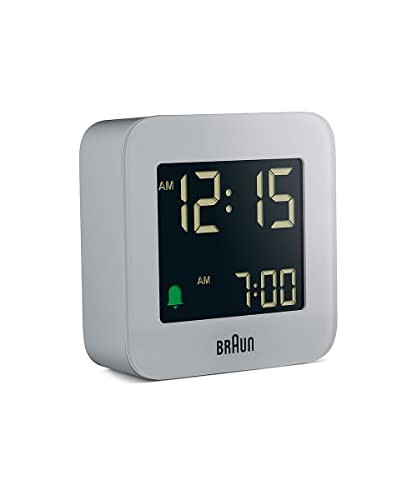 [domestic Authorized Import] Braun/brown Table Clock Digital Alarm