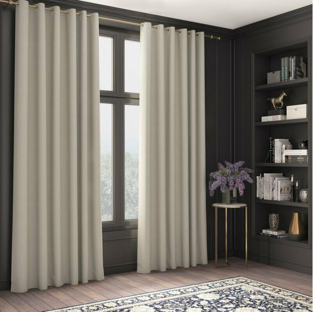 Stanley Hamilton 'london' Thermal Blackout Eyelet Curtains - Cream