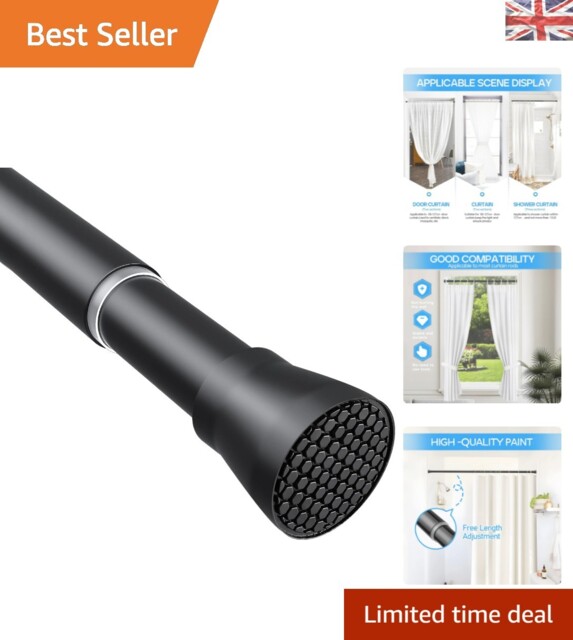 No-drill Extendable Curtain Pole 70-130 Cm - Elegant Tension Rod In