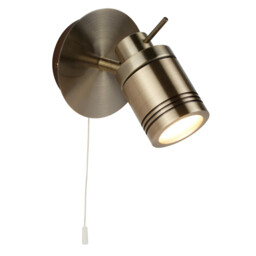 Wall Light Brass Samson Bathroom Ip44 Antique Searchlight 6601ab