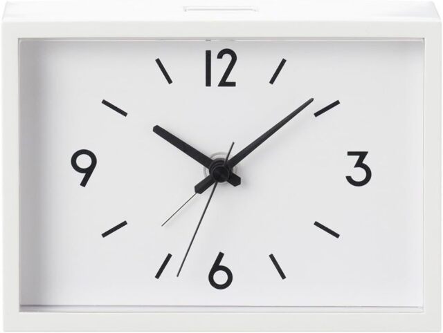 Muji Station Clock Alarm Clock Ivory Mj-acjs1 38673576 Large