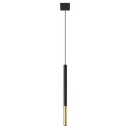 Pendant Lamp Mozaica 1 Steel Black/gold G9 Led Sollux Lighting Dining