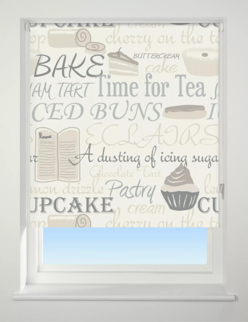 Daylight, Patterned Roller Blind, Easy To Fit Blinds, Bake Off 60cm