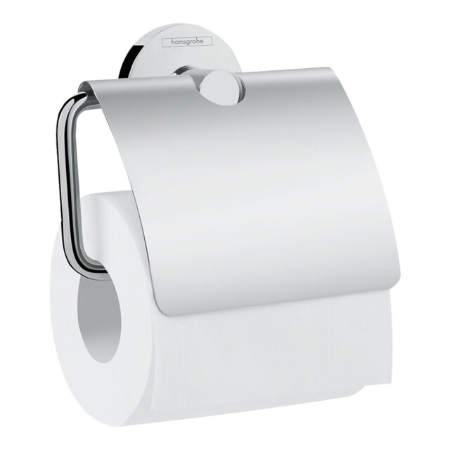 Hansgrohe Logis Bathroom Toilet Roll Holder Cover Wall Mounted Chrome