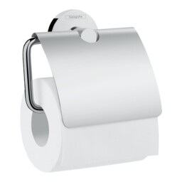 Hansgrohe Logis Bathroom Toilet Roll Holder Cover Wall Mounted Chrome