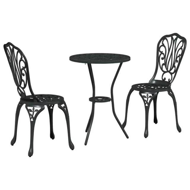 Garden Bistro Set 3 Pcs Aluminium Furniture Outdoor Patio Dining