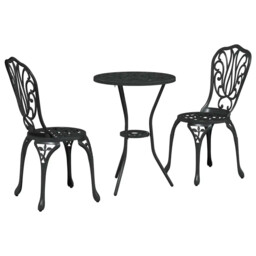 Garden Bistro Set 3 Pcs Aluminium Furniture Outdoor Patio Dining