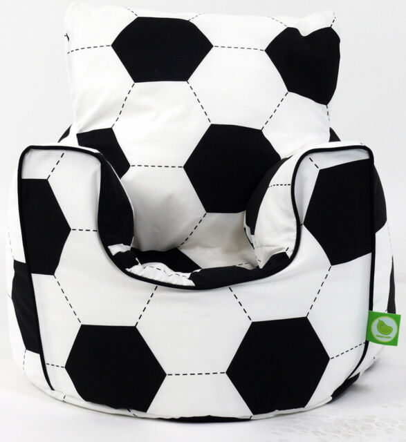 Cotton Football Bean Bag Arm Chair With Beans Toddler Size From Bean