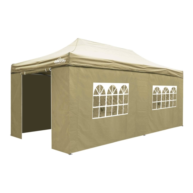 Premium 3x6m Pop-up Gazebo & Side Walls With Carry Bag, Stakes &