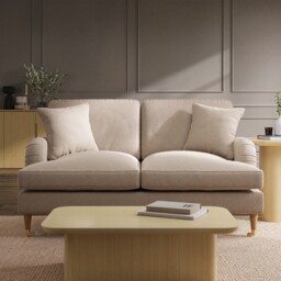 Beige Woven Fabric 2 Seater Sofa - Payton Sof158