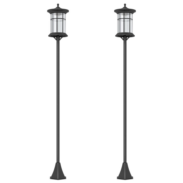 Led Outdoor Solar Post Lights, Waterproof Ip44, Cool White, 2 Pack