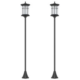 Led Outdoor Solar Post Lights, Waterproof Ip44, Cool White, 2 Pack