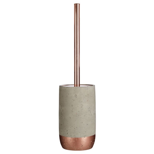 Neptune Bath Toilet Cleaning Brush Handle Concrete Effect Copper