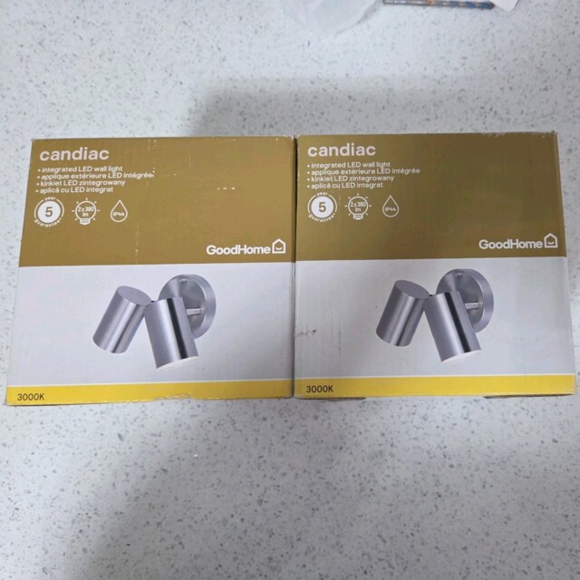 2 Candiac Stainless Steel Mains-powered Indoor Or Outdoor Lights