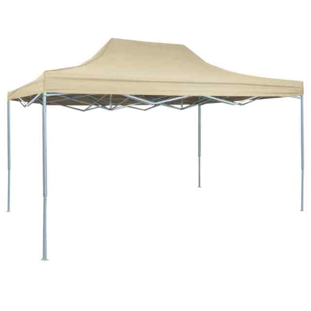 Professional Folding Party Tent 3x4 M Steel Cream Vidaxl