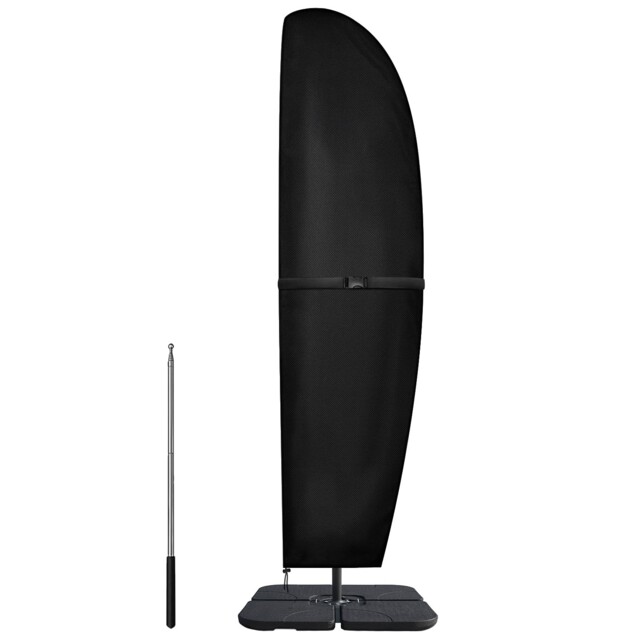 Dokon Parasol Covers Waterproof Cantilever Cover 265x70/50cm, Black
