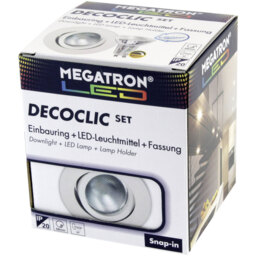 Megatron Mt75401 Flush Mount Light Led Gu10/gu5.3 6w White