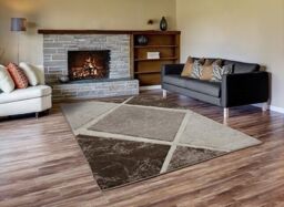 "Beige Grey Modern Stylish Rug 120cm X 170cm (47"" X 67"") 4055"