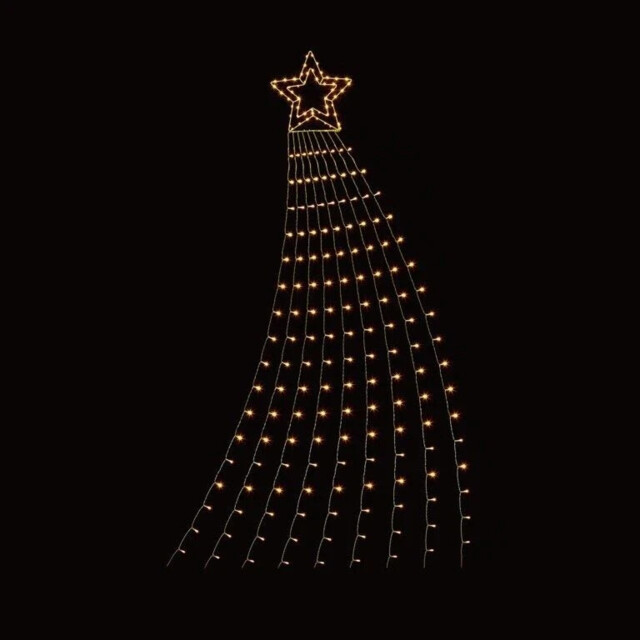 Premier 320 Led Christmas Multi-action Shooting Star With Timer 3m -